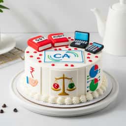 CA Theme Cream Cake