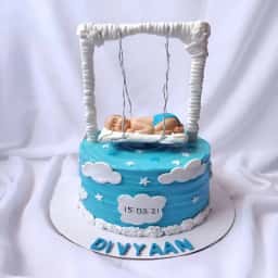 Cradle Ceremony Cake for Boy