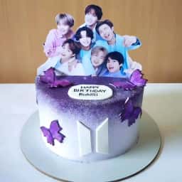 BTS Theme Birthday Cake