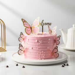  Pink Butterfly Cake