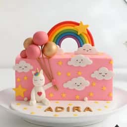 Half Birthday Unicorn Cake