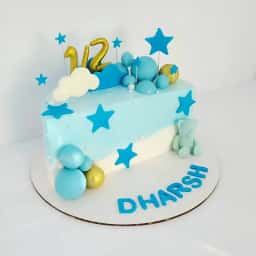 Half Birthday Cake for Baby Boy