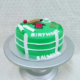 Cricket Theme Birthday Cake