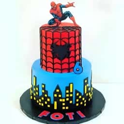 Spiderman Theme Cake for Kids Birthday