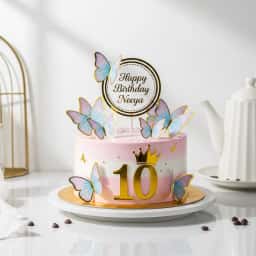 Butterfly Cream Cake