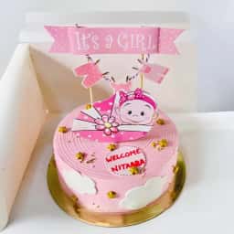 Baby Girl Welcome Cake