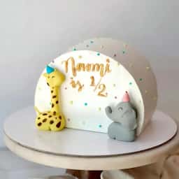 Half Birthday Theme Cake