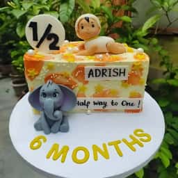 6 Months Theme Cake for Boys