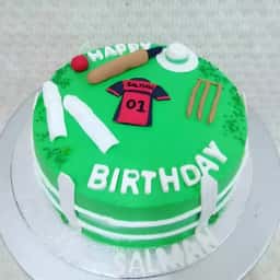 Cricket Theme Birthday Cake
