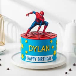 Spiderman Theme Cake for Boys