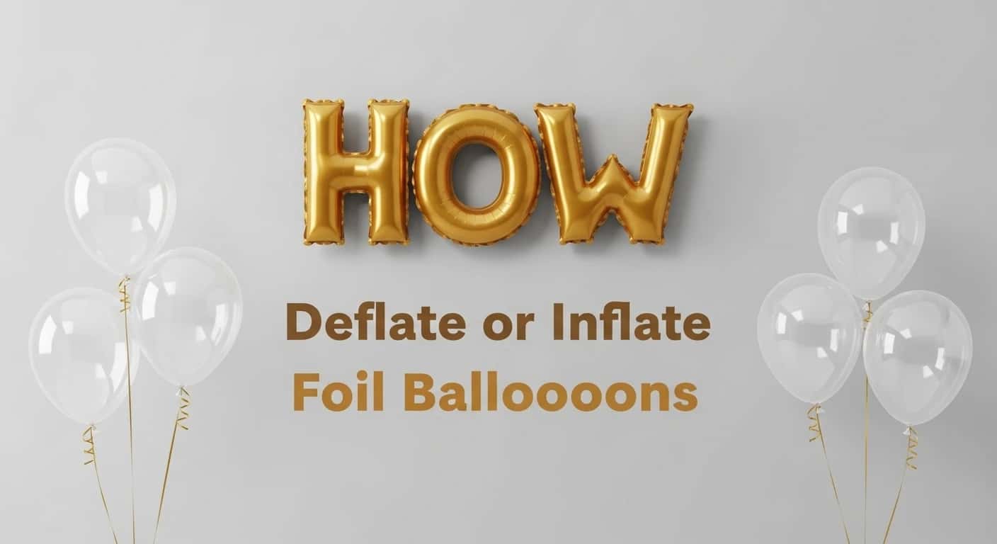 How to Inflate and Deflate Foil Balloons: A Step-by-Step Guide