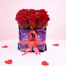 Rose and Dairy Milk Bunch