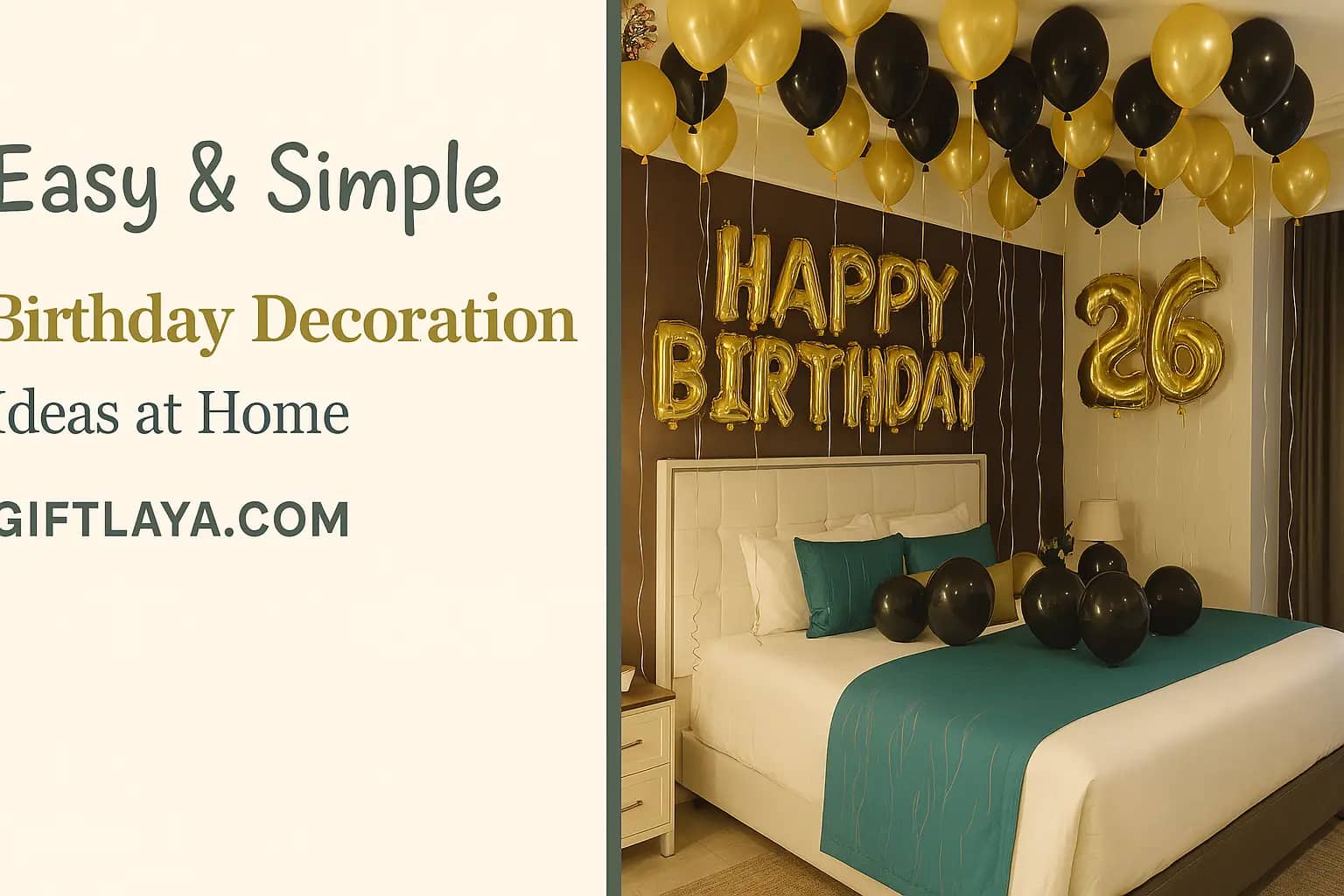 15+ Simple Birthday Decoration at Home