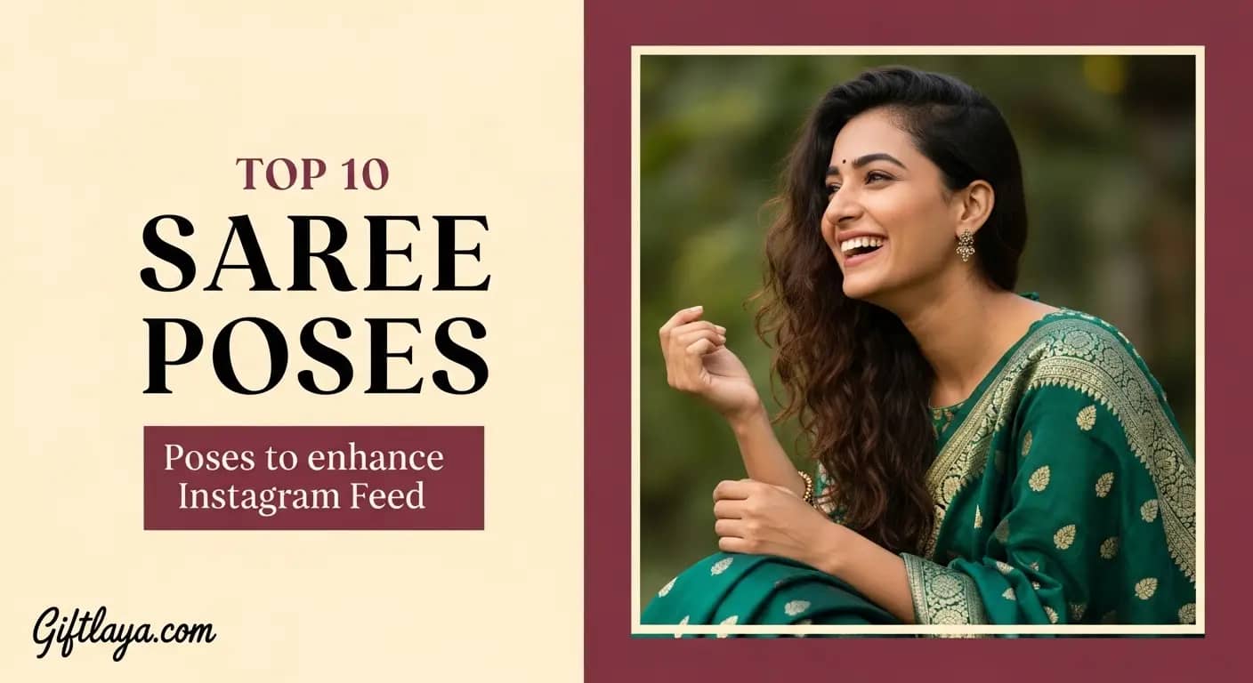 Instagram Saree Poses Photoshoot Ideas