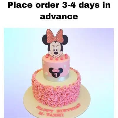 Minnie Mouse 2 Tier Cake