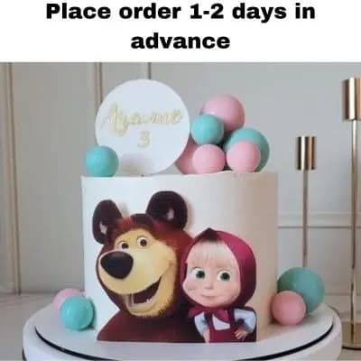 Cute Masha and Bear Cake