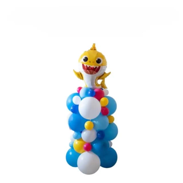 Foil Baby Shark Pillar Balloon