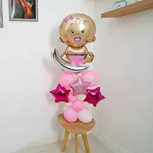 Baby Girl Balloon Bouquet