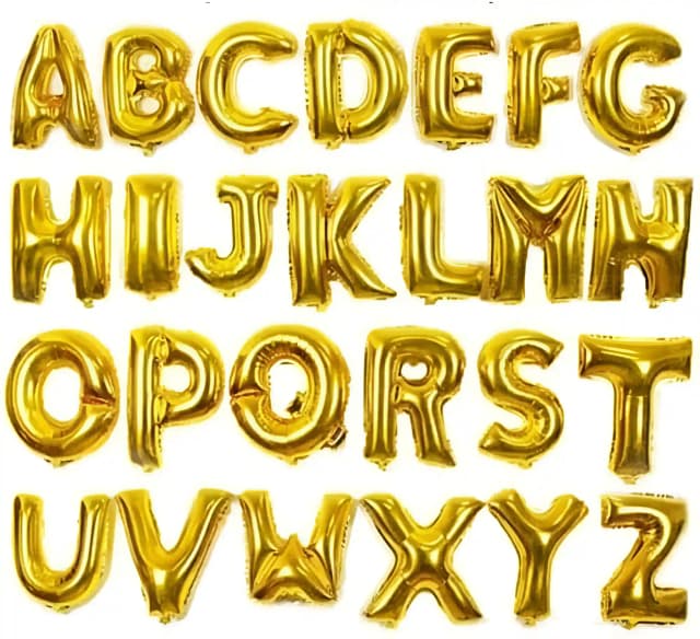 Alphabet Foil (Per pcs)