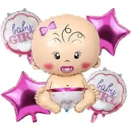 Baby Girl Foil Set (5 Pcs)