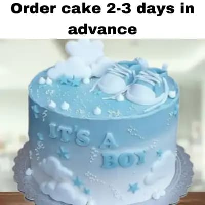 Welcome Baby Boy  Cake