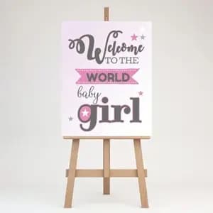 Welcome Board (Baby Girl)