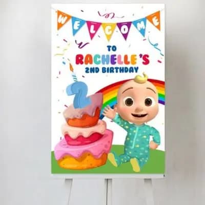 Cocomelon Welcome Board