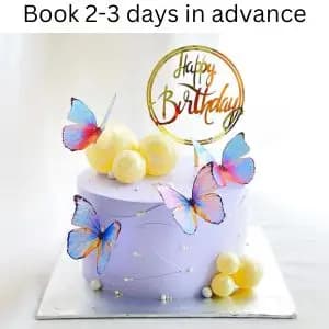 Vibrant Butterfly Cake