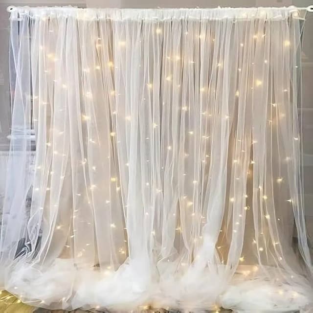 Backdrop Cloth with Fairy Lights
