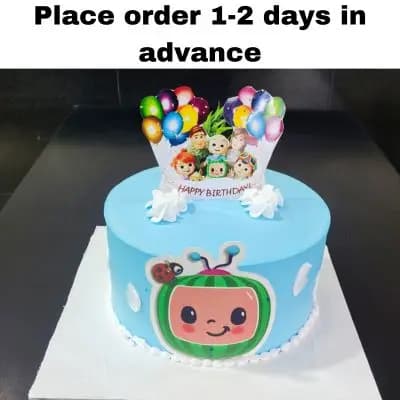 Simple  Cocomelon Cake