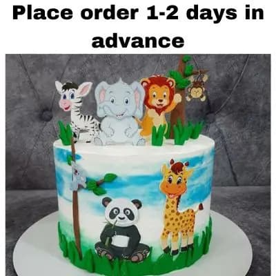 Animal Cutout Cake