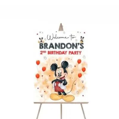 Mickey Welcome Board