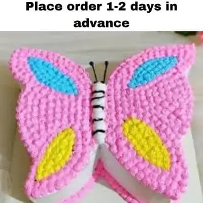Butterfly Cream Cake