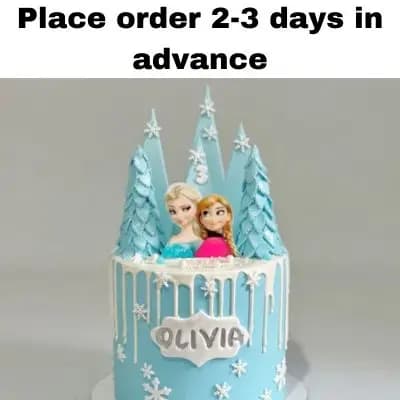 Elsa and Anna Cake