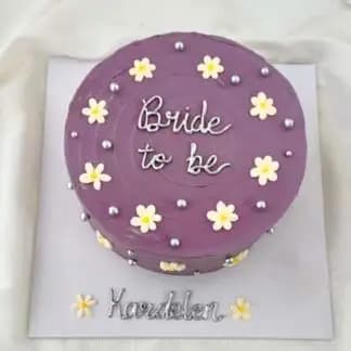 Purple Bride Cake
