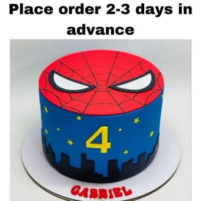 Spiderman Birthday Cake