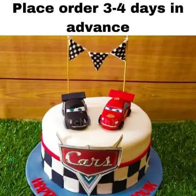 Simple Car Birthday Cake