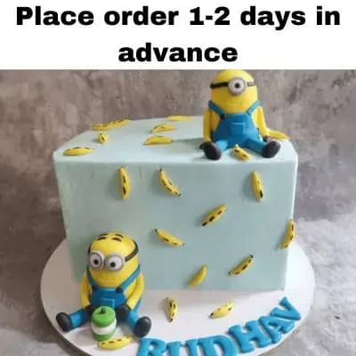 Minion Half Cake