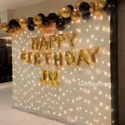 Birthday Light Setup