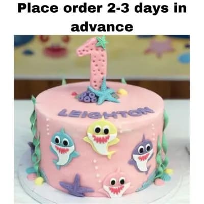 Baby Shark Cake for Girl