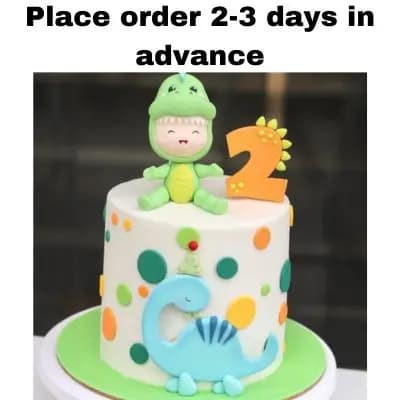 Baby Dino Theme Cake