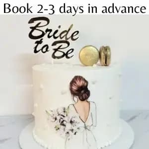 Classic Bride to be Cake