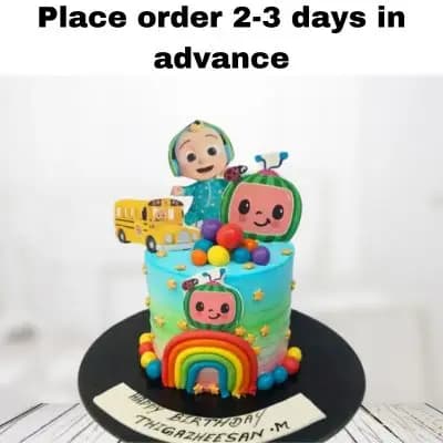 Cocomelon Birthday Cake 