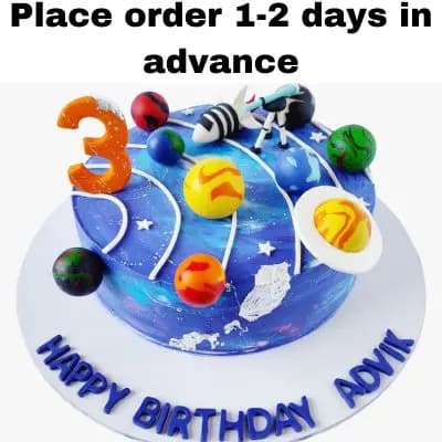 Space Theme Cake