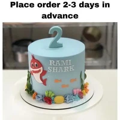 Baby Shark Birthday Cake