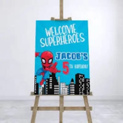 Spider Man Welcome Board