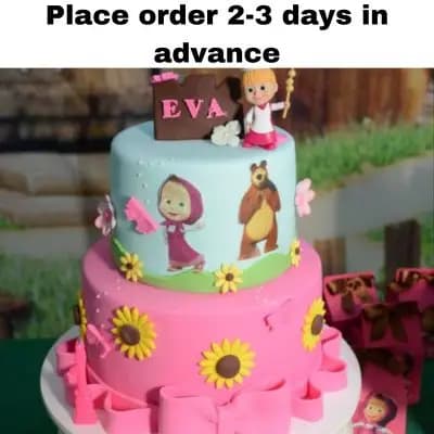 Masha and Bear Tier Cake