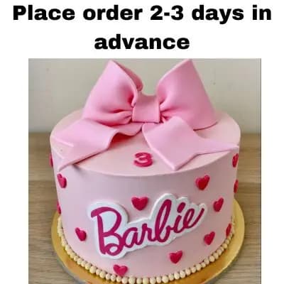 Barbie Bow Birthday Cake
