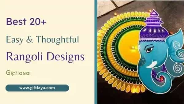 20+ Easy and Thoughtful Rangoli Design Ideas