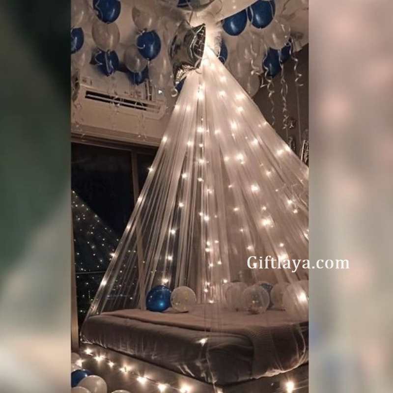 Blue Canopy Decoration